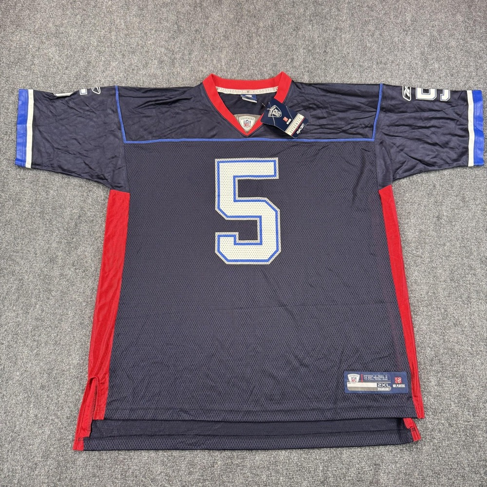 Buffalo Bills Jersey Mens 2XL NFL Football Drew Bledsoe‎ #5 Reebok Stitched